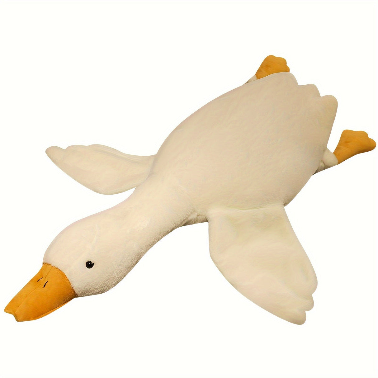 Zachte Witte Eend Pluche Knuffel - Grote Zwaan/Gans Speelgoed, Fluffy Vloermat voor Kinderkamer en Huisdecoratie