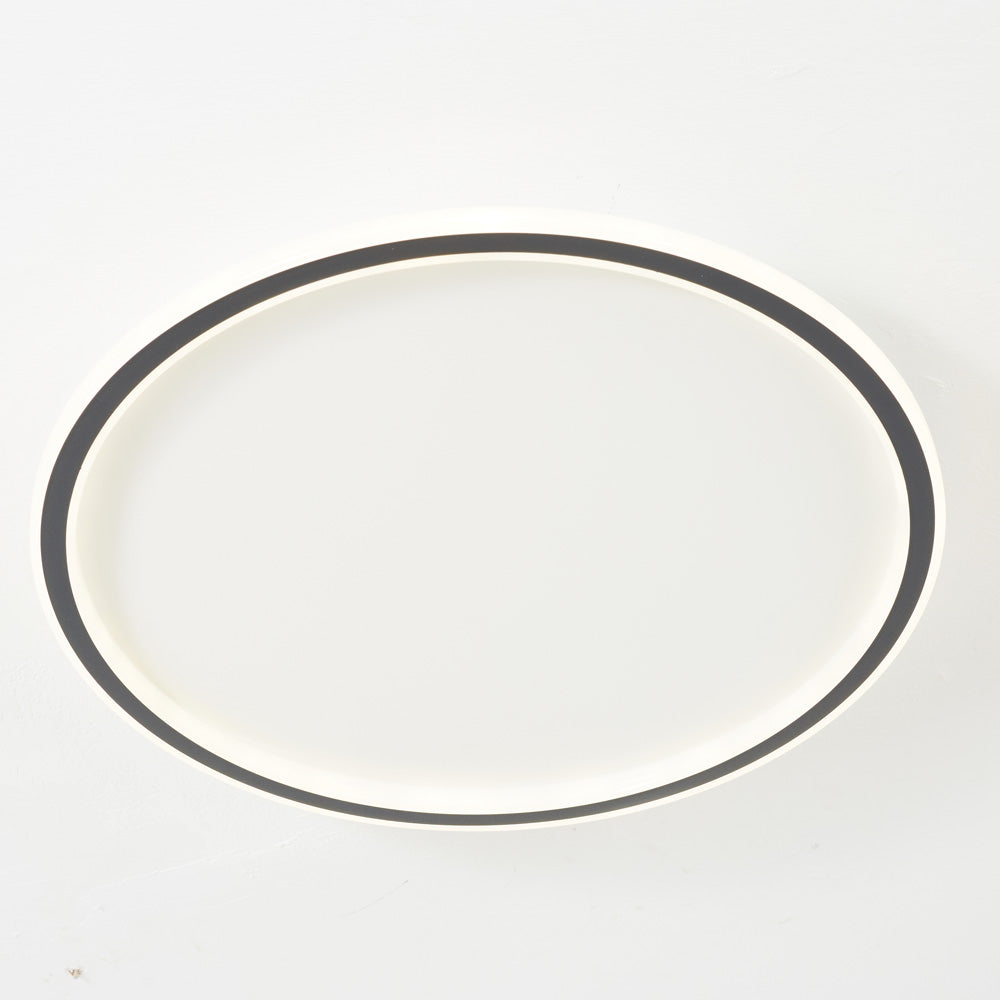 LunaNova - Moderne LED Plafondlamp Metaal/Acryl voor Woon- en Slaapkamer, Zwart/Wit Design