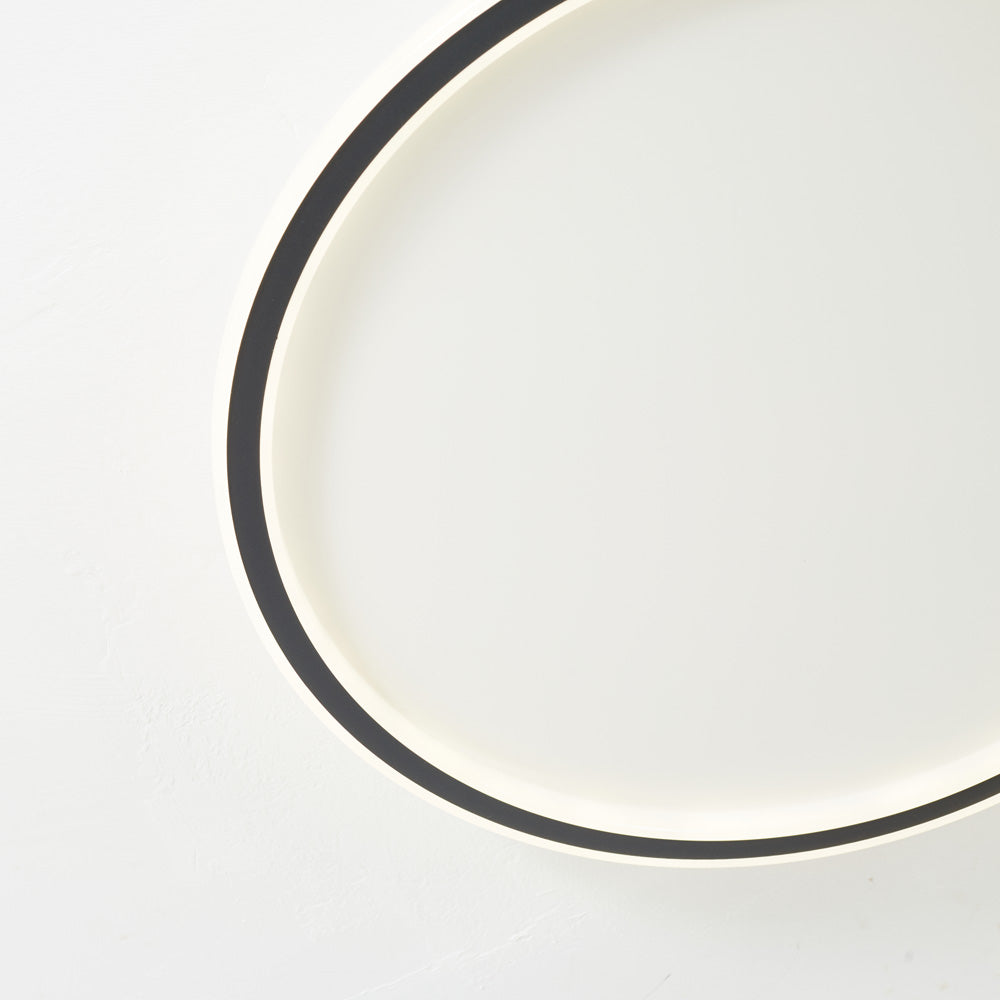 LunaNova - Moderne LED Plafondlamp Metaal/Acryl voor Woon- en Slaapkamer, Zwart/Wit Design