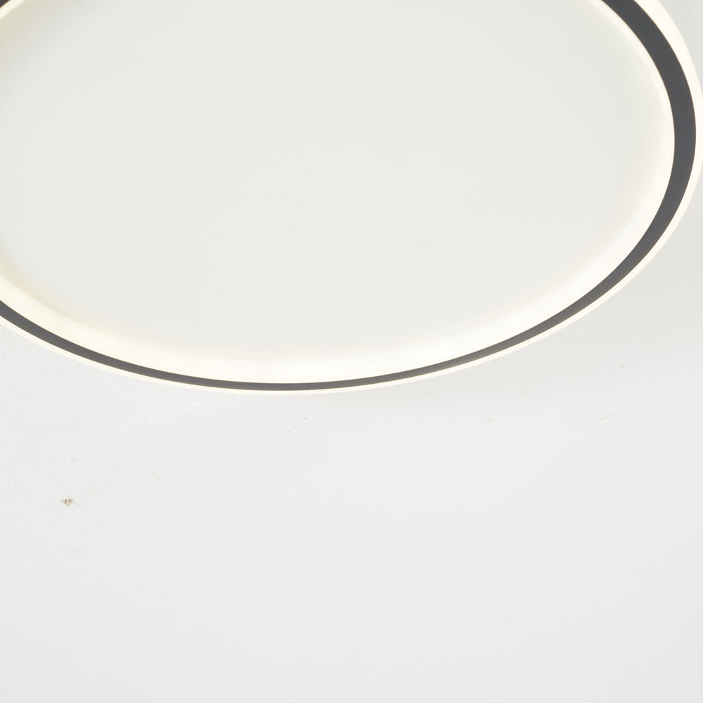 LunaNova - Moderne LED Plafondlamp Metaal/Acryl voor Woon- en Slaapkamer, Zwart/Wit Design