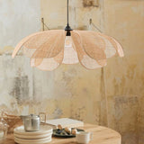 Rotan Bloem Rustieke Hanglamp