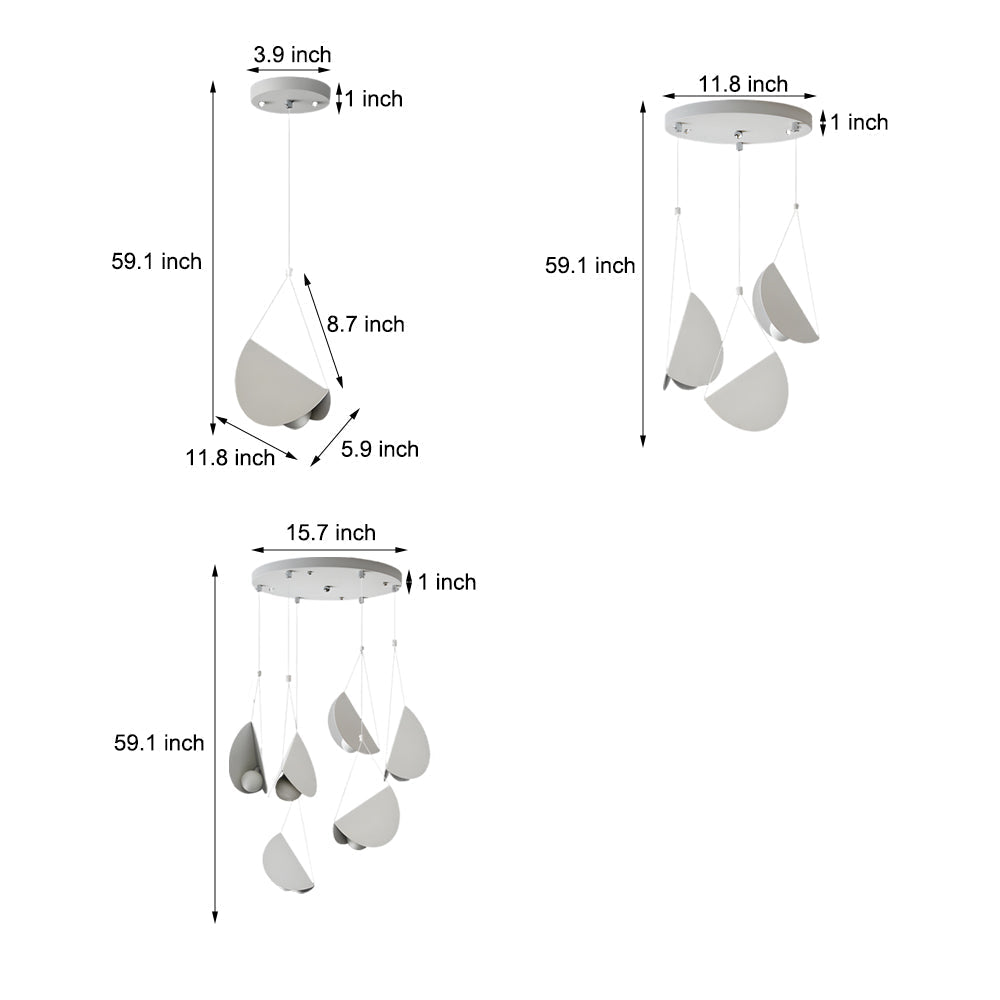 Minimalistische LED Hanglamp - Verstelbare Witte Glider Hanglamp 1/3/6-Licht, Modern Design voor Eetkamer en Woonkamer