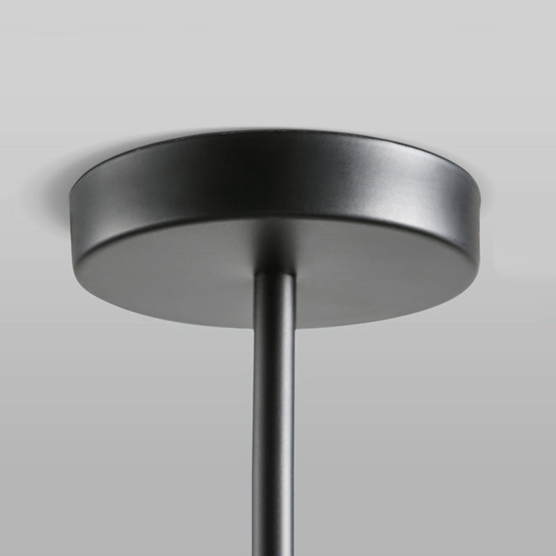 Moderne Cluster Hanglamp - Zwart/Goud Bollen met Witte Glazen LED
