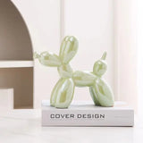 PuffyPooch Ballon Hond Sculptuur | Schattige Keramische Decoratie voor Huis en Kantoor