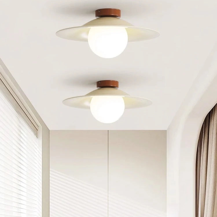 Franse Crème IJzeren LED Plafondlamp