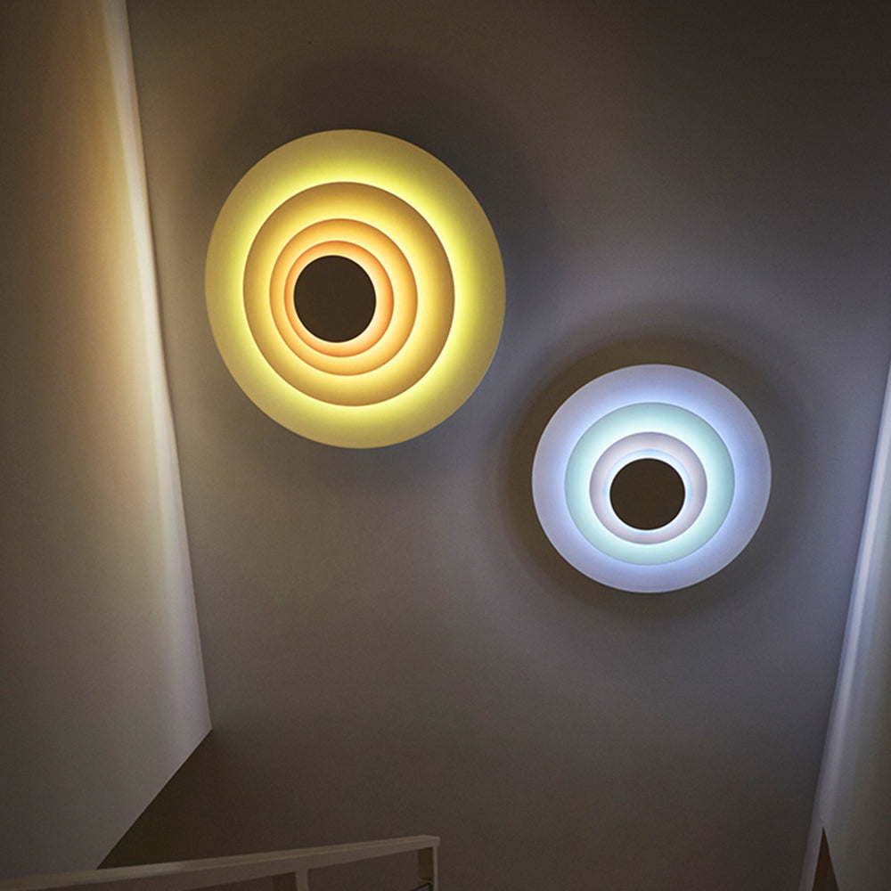 Moderne LED Wandleuchte in Roze/Blauw/Geel | Stijlvolle Verlichting voor Woonkamer en Slaapkamer | Metaal Design