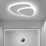 LunaGlow - Moderne LED Plafondlamp Wit van Metaal en Acryl voor Slaapkamer en Woonkamer