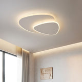 LunaGlow - Moderne LED Plafondlamp Wit van Metaal en Acryl voor Slaapkamer en Woonkamer