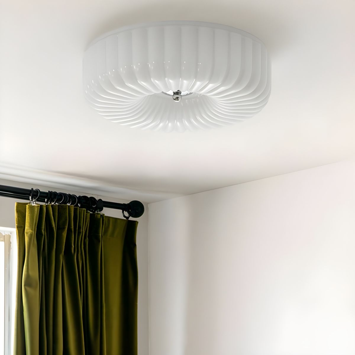 Middeleeuws Cream Style Bauhaus Glazen Plafondlamp