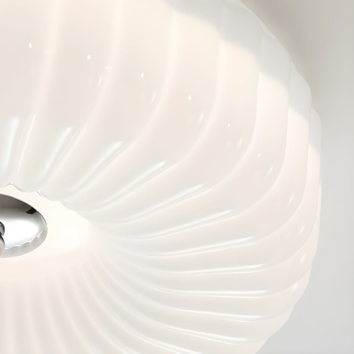 Middeleeuws Cream Style Bauhaus Glazen Plafondlamp