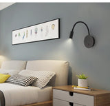 FlexiGlow Verstelbare LED Wandlamp - 360° Draaibare Moderne Verlichting voor Woonkamer en Slaapkamer
