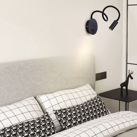 FlexiGlow Verstelbare LED Wandlamp - 360° Draaibare Moderne Verlichting voor Woonkamer en Slaapkamer