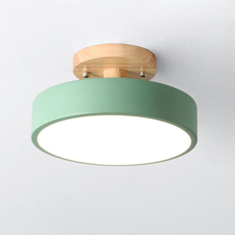 Scandinavische Ronde LED Semi-Inbouw Plafondlamp – Modern Design voor Woonkamers en Slaapkamers