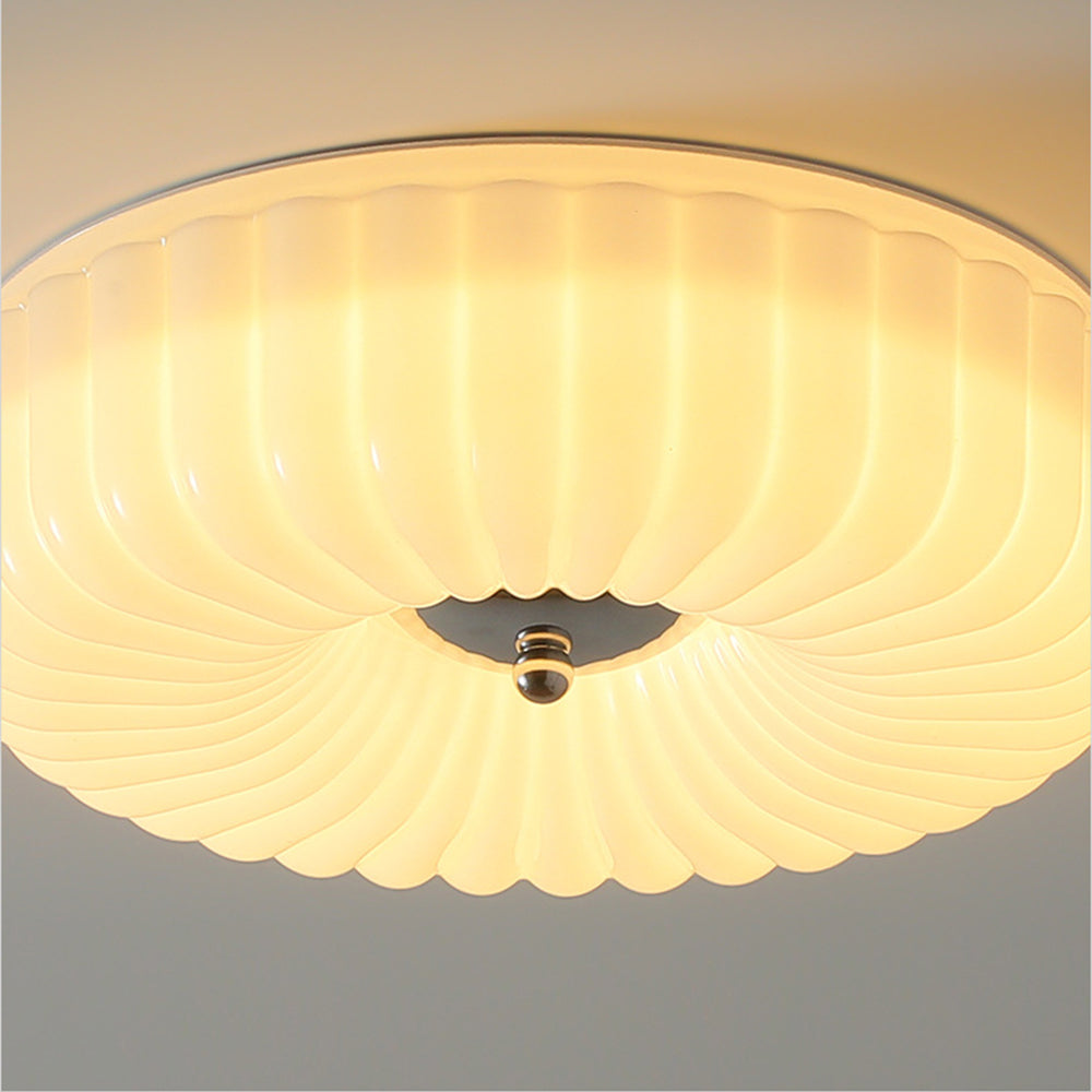 Middeleeuws Cream Style Bauhaus Glazen Plafondlamp