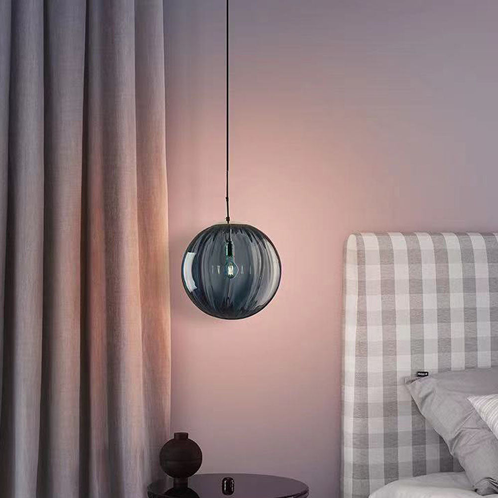 Nordic Minimalistische Moderne Waterpatroon Glazen Bol Hanglamp