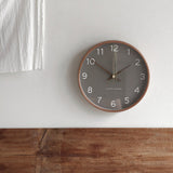Minimalistische Houten Wandklok - Stille Analoge Klok van Massief Hout voor Woonkamer en Slaapkamer