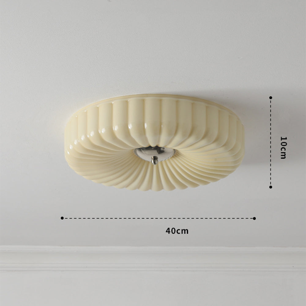 Middeleeuws Cream Style Bauhaus Glazen Plafondlamp