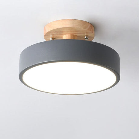 Scandinavische Ronde LED Semi-Inbouw Plafondlamp – Modern Design voor Woonkamers en Slaapkamers
