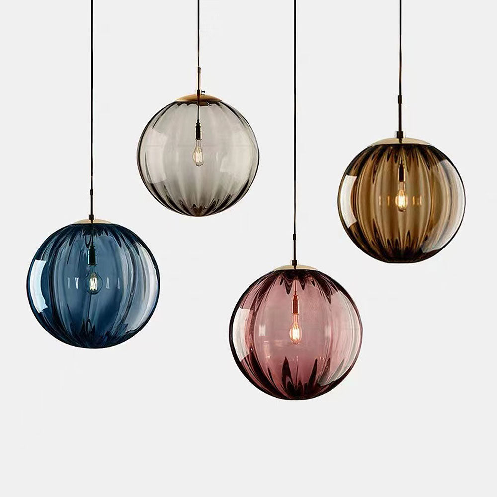 Nordic Minimalistische Moderne Waterpatroon Glazen Bol Hanglamp
