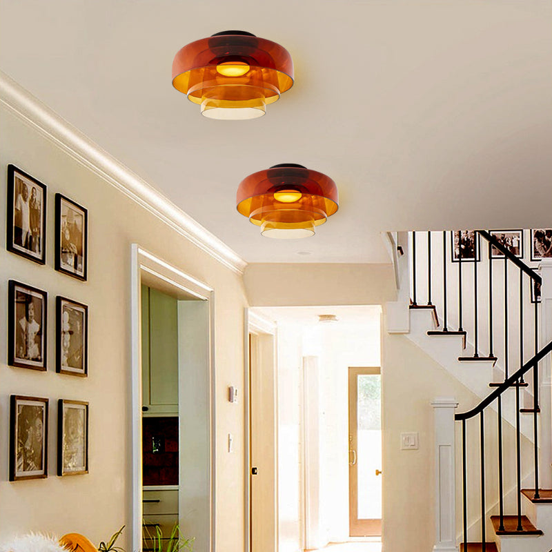 Nordic Designer Creatieve Persoonlijkheid Middeleeuwse Glazen Plafondlamp