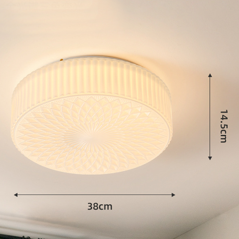 Retro Nostalgie Melkwit Glazen Plafondlamp