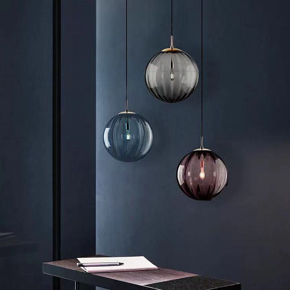 Nordic Minimalistische Moderne Waterpatroon Glazen Bol Hanglamp