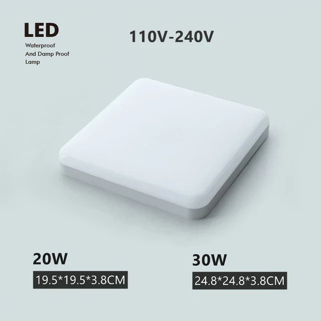 Vochtbestendige LED Plafondlamp voor Badkamer en Keuken - Duurzame Verlichting