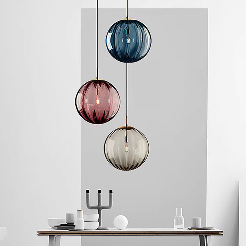 Nordic Minimalistische Moderne Waterpatroon Glazen Bol Hanglamp