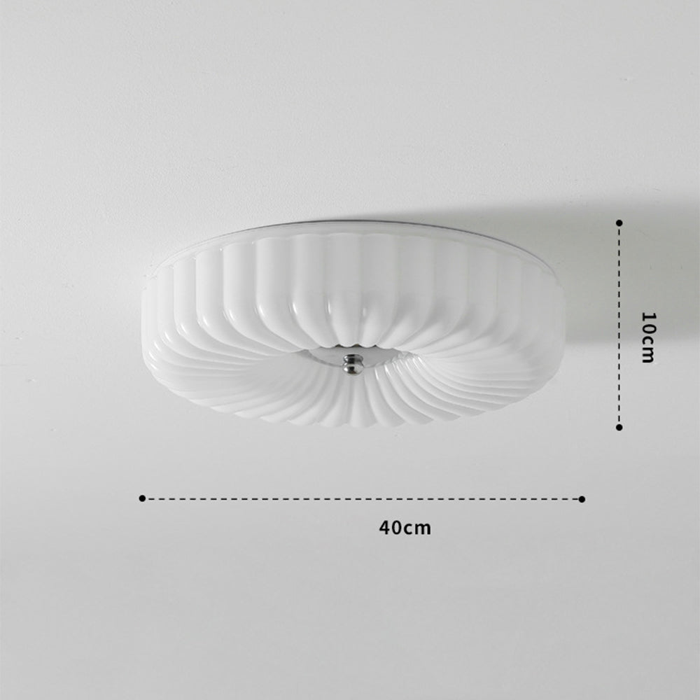 Middeleeuws Cream Style Bauhaus Glazen Plafondlamp