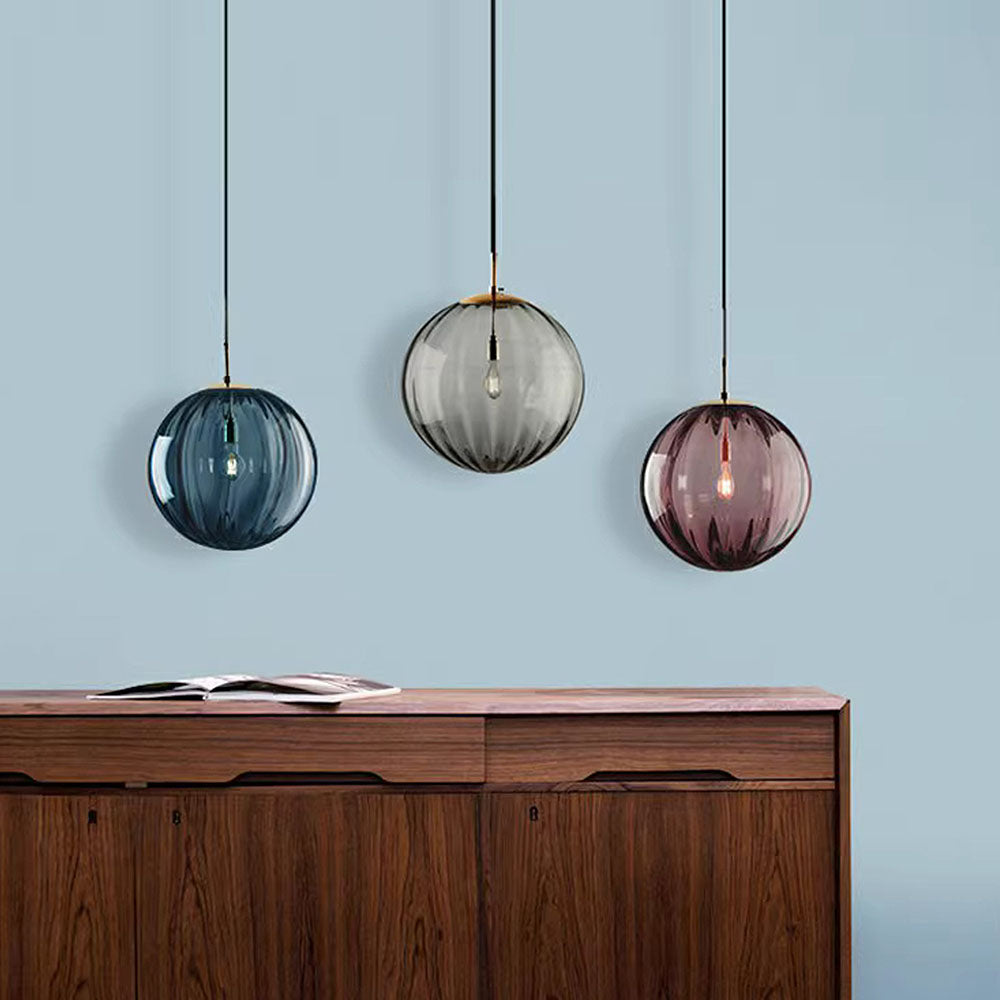 Nordic Minimalistische Moderne Waterpatroon Glazen Bol Hanglamp