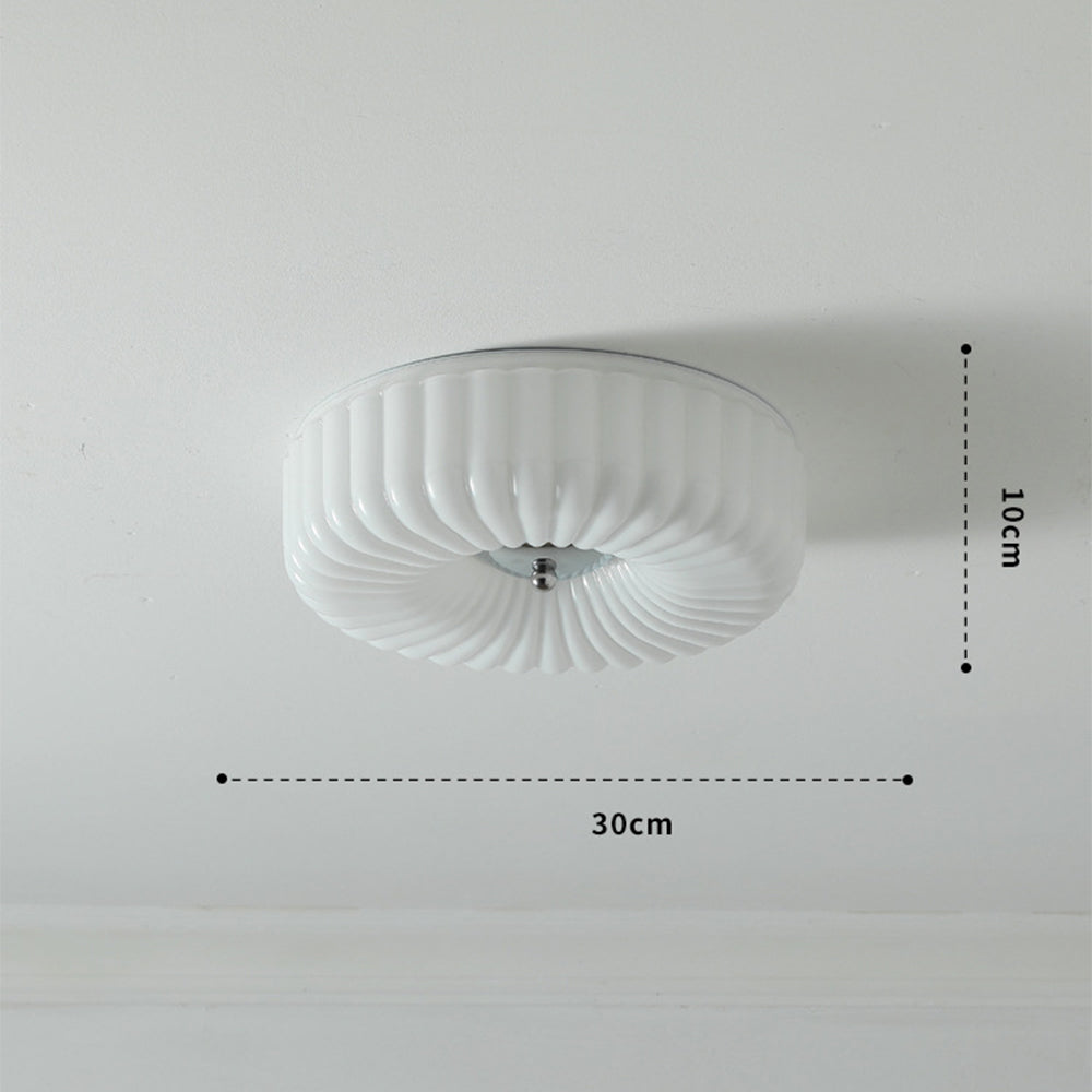 Middeleeuws Cream Style Bauhaus Glazen Plafondlamp