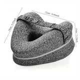 Ergonomisch Kniekussen voor Zijslapers - Ondersteunend Memory Foam met Wasbare Hoes