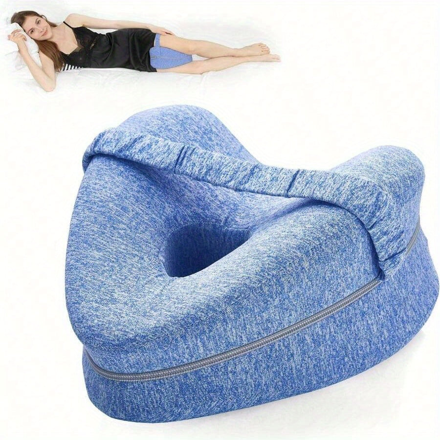 Ergonomisch Kniekussen voor Zijslapers - Ondersteunend Memory Foam met Wasbare Hoes