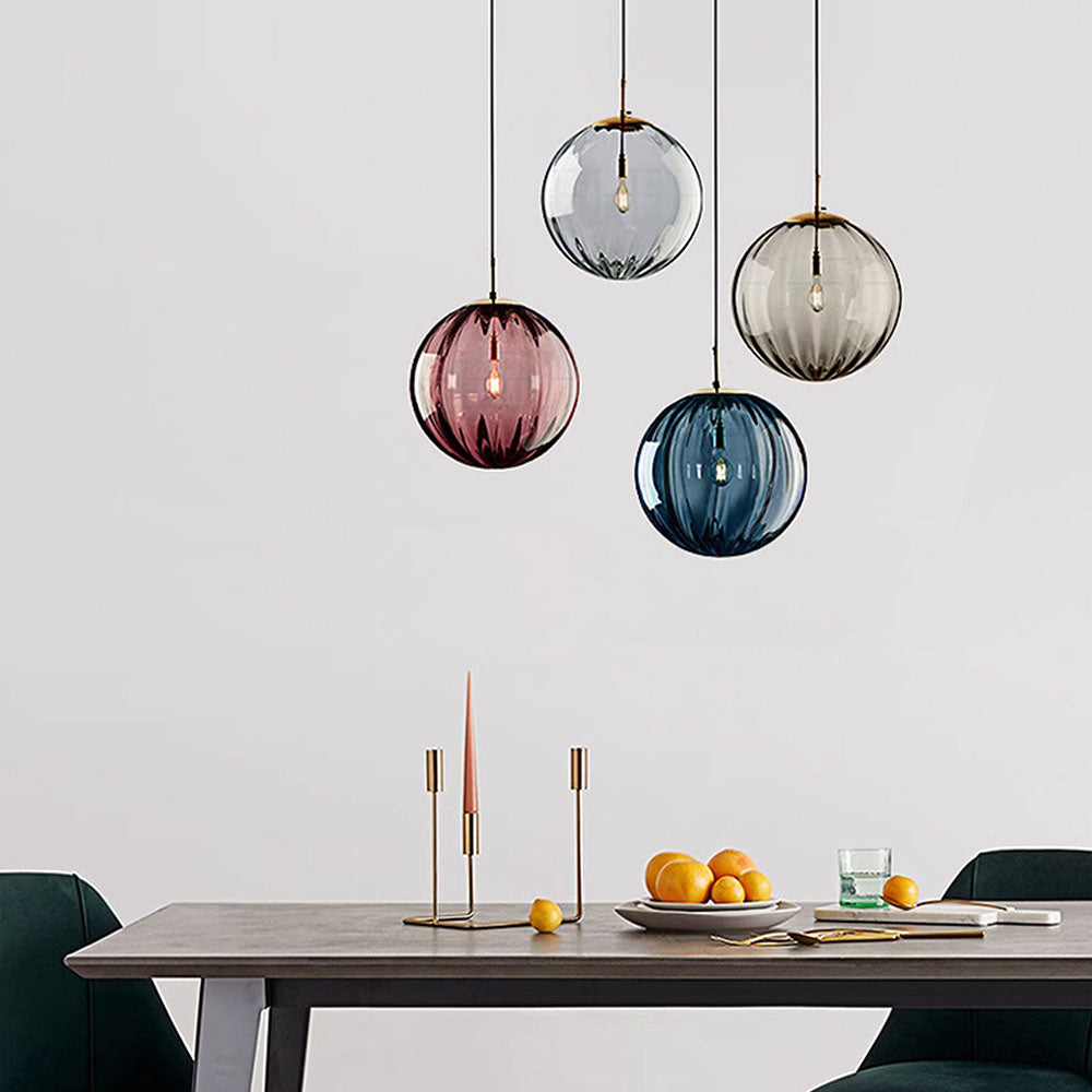 Nordic Minimalistische Moderne Waterpatroon Glazen Bol Hanglamp