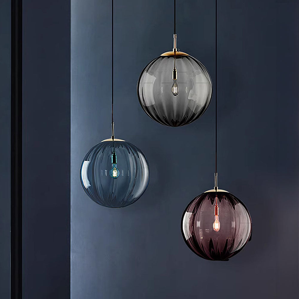 Nordic Minimalistische Moderne Waterpatroon Glazen Bol Hanglamp