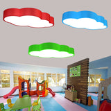LED Wolk Plafondlamp voor Kinderkamer – Speels Design in Rood/Geel/Blauw