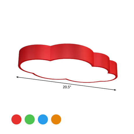 LED Wolk Plafondlamp voor Kinderkamer – Speels Design in Rood/Geel/Blauw