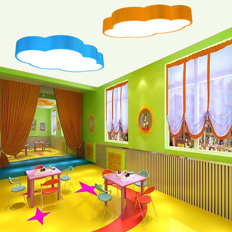 LED Wolk Plafondlamp voor Kinderkamer – Speels Design in Rood/Geel/Blauw