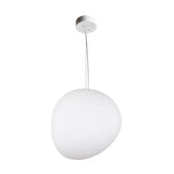 Minimalistische Crème Glas Hanglamp voor Eetkamer | Elegante Zwevende Plafondverlichting