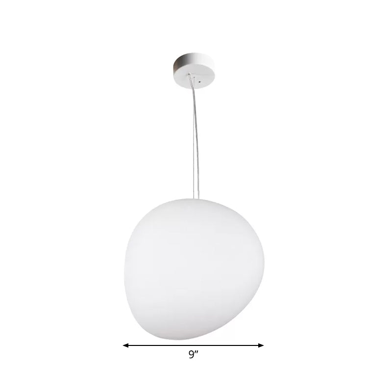 Minimalistische Crème Glas Hanglamp voor Eetkamer | Elegante Zwevende Plafondverlichting