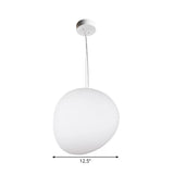 Minimalistische Crème Glas Hanglamp voor Eetkamer | Elegante Zwevende Plafondverlichting
