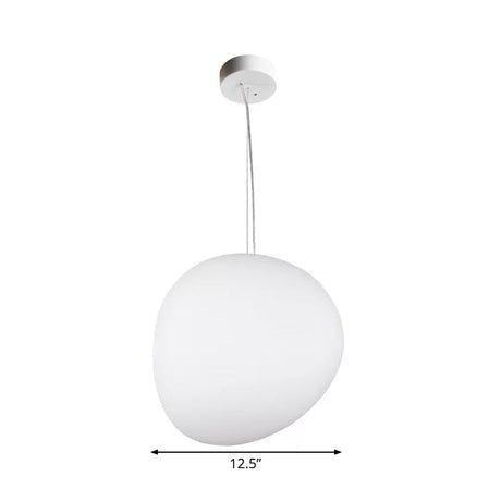 Minimalistische Crème Glas Hanglamp voor Eetkamer | Elegante Zwevende Plafondverlichting