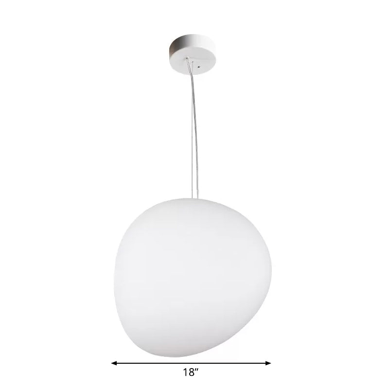 Minimalistische Crème Glas Hanglamp voor Eetkamer | Elegante Zwevende Plafondverlichting