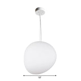 Minimalistische Crème Glas Hanglamp voor Eetkamer | Elegante Zwevende Plafondverlichting