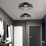 Middeleeuwse Flush Mount Glazen Plafondlamp