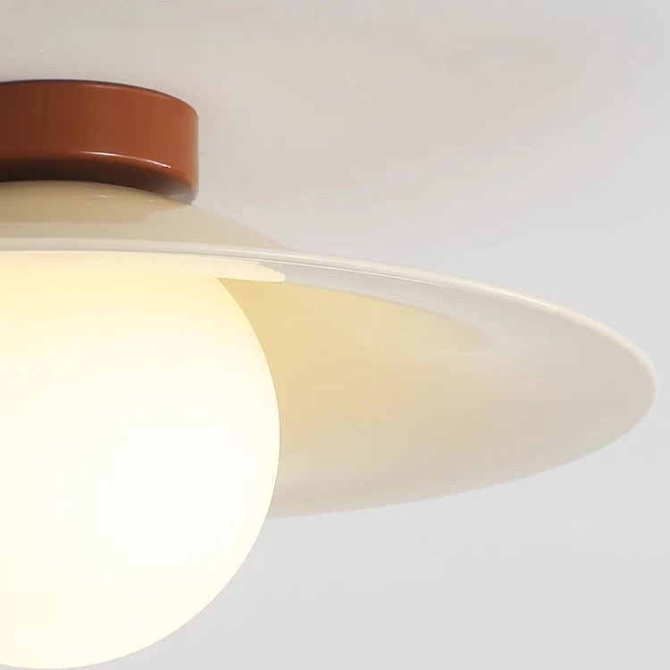 Franse Crème IJzeren LED Plafondlamp