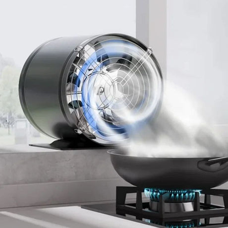 Krachtige Stille Afzuigventilator – Verbeter Luchtkwaliteit en Verwijder Rook en Geuren voor Keuken en Kantoor