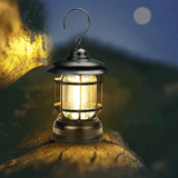 Draagbare Retro Campingleucht - VintageGlow, LED Campinglamp voor Outdoor, Tuin, en Avonturen