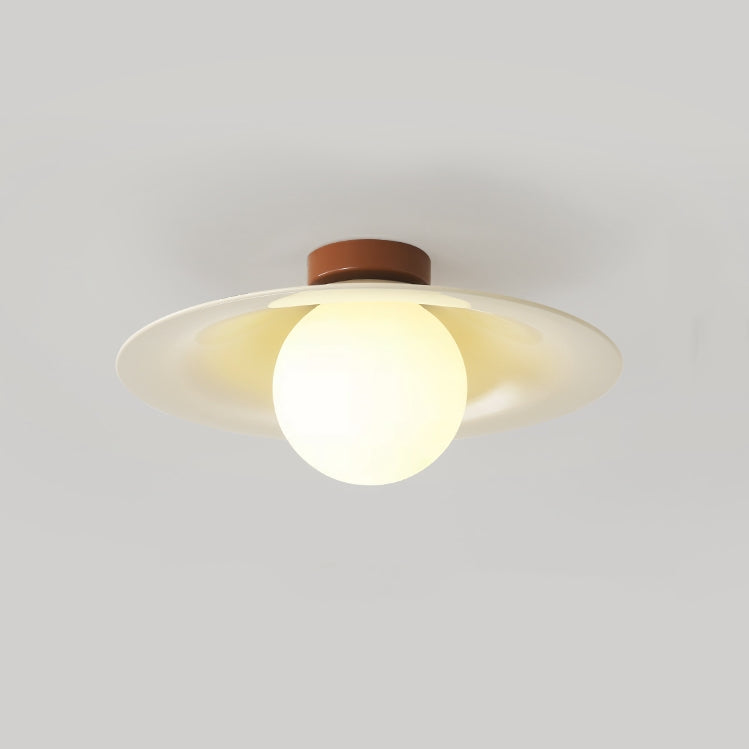Franse Crème IJzeren LED Plafondlamp