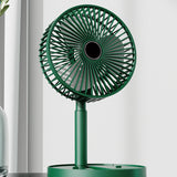 Draagbare Oplaadbare Telescopische Tafelventilator met Stil Ontwerp en Verstelbare Hoogte